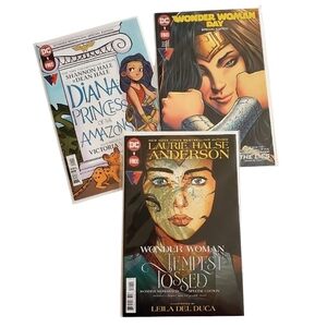 🟢 Wonder Woman Comic Books, Set of 3